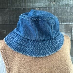 Faded Glory Denim Style Bucket Hat 100% cotton